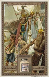 Szene aus dem Nibelungenlied